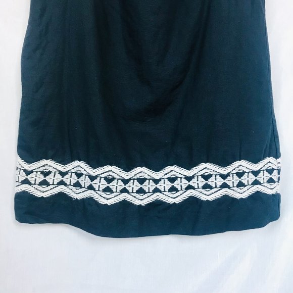 Madewell Onyx Embroidered Stitchtake Boho Dress - Picture 4 of 14